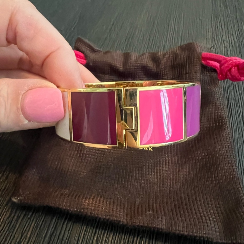 Kate Spade Fancy Meeting You Here Color Block Bracelet Bangle - Picture 2 of 9